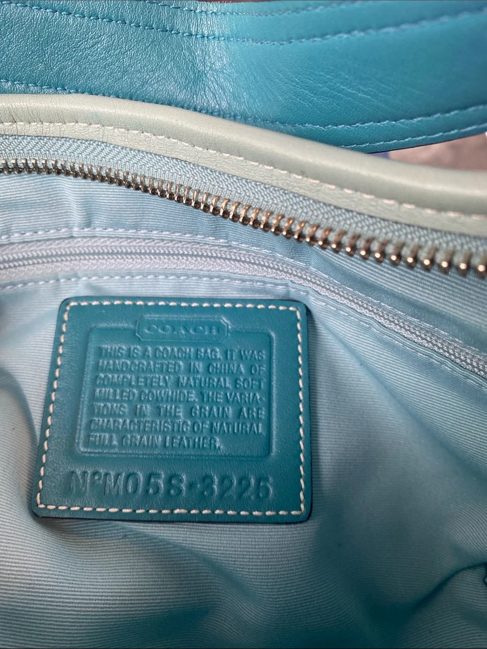 Coach 3325 Soho Mini Hobo Mint Green Leather Shoulder Bag